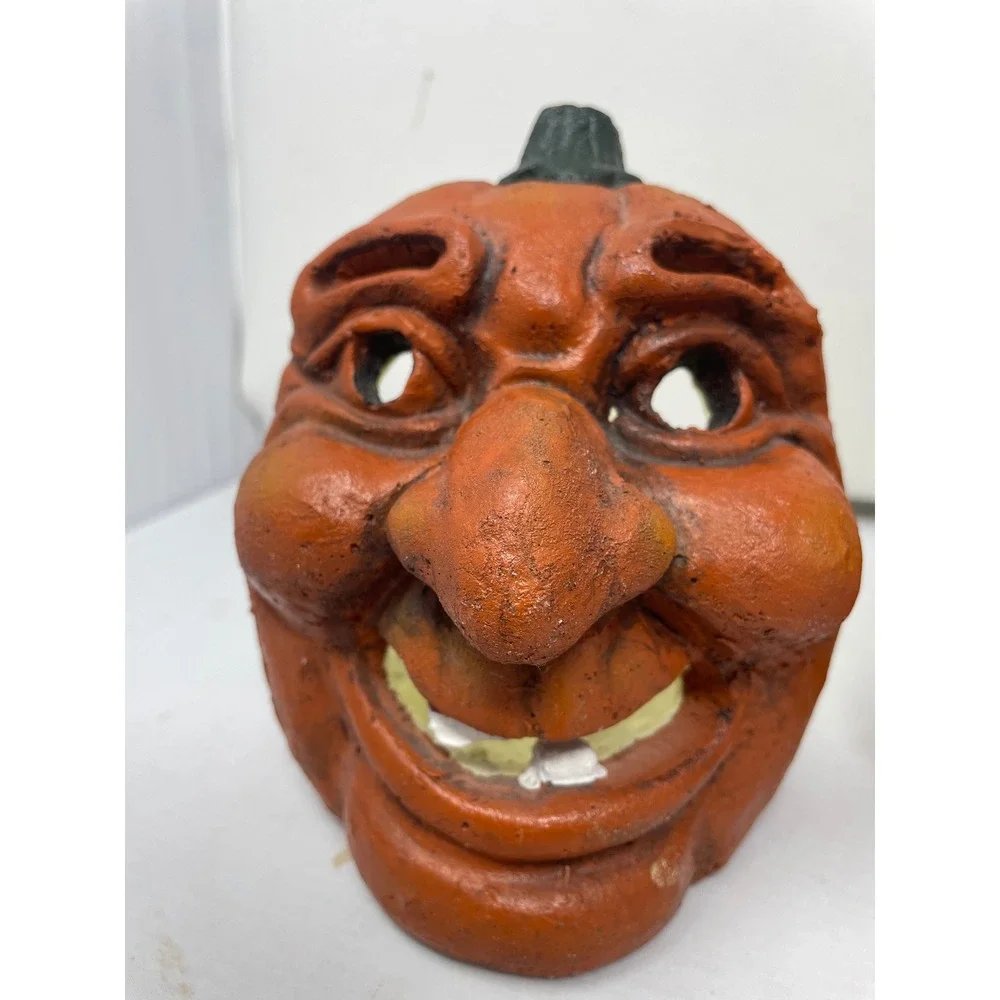 JTS International Inc. Halloween Pumpkin Man‎ Candle Holders, 2001 - Set of 2